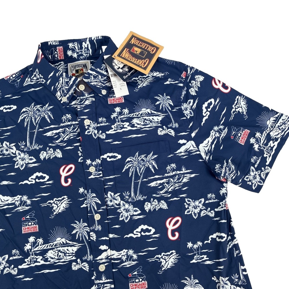 Reyn Spooner Chicago White Sox Shirt Performance Hawaiian Stretch Mens Small NWT